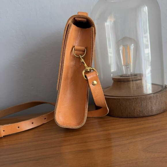 Grace Gordon Lucy Tanned Leather Crossbody Satchel Bag - Picture 5 of 12